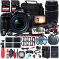 Canon EOS 5D Mark IV DSLR Camera with 24-70mm f/4L Lens (1483C018) + Canon EF 75-300mm f/4-5.6 III Lens (6473A003) + 4K Monitor + Pro Mic + 2 x 64GB Memory Card + Color Filter Kit + More