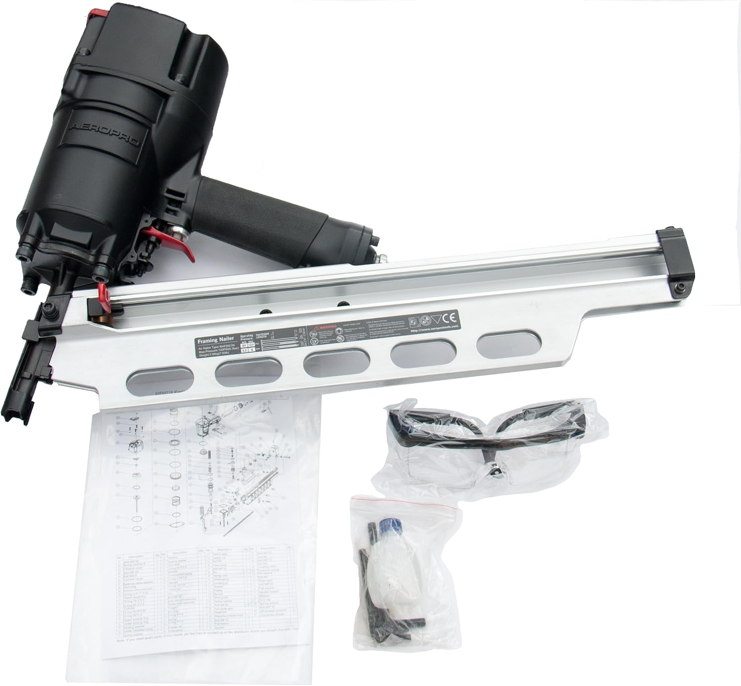 AeroPro 9021N/NS 21 Degree Framing Nailer 3-1/2' (Without Depth Adjustment)