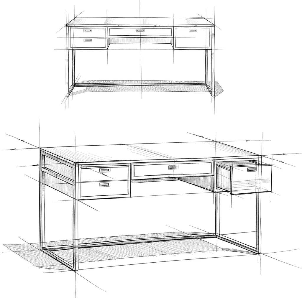 SIMPLIHOME Richmond Desk - 60 Inch Wide Solid Acacia Wood and Metal Writing Desk in Rustic Natural Aged Brown, Modern Industrial Home Office Computer Table with 2 Drawers and Flip-Down Keyboard Tray