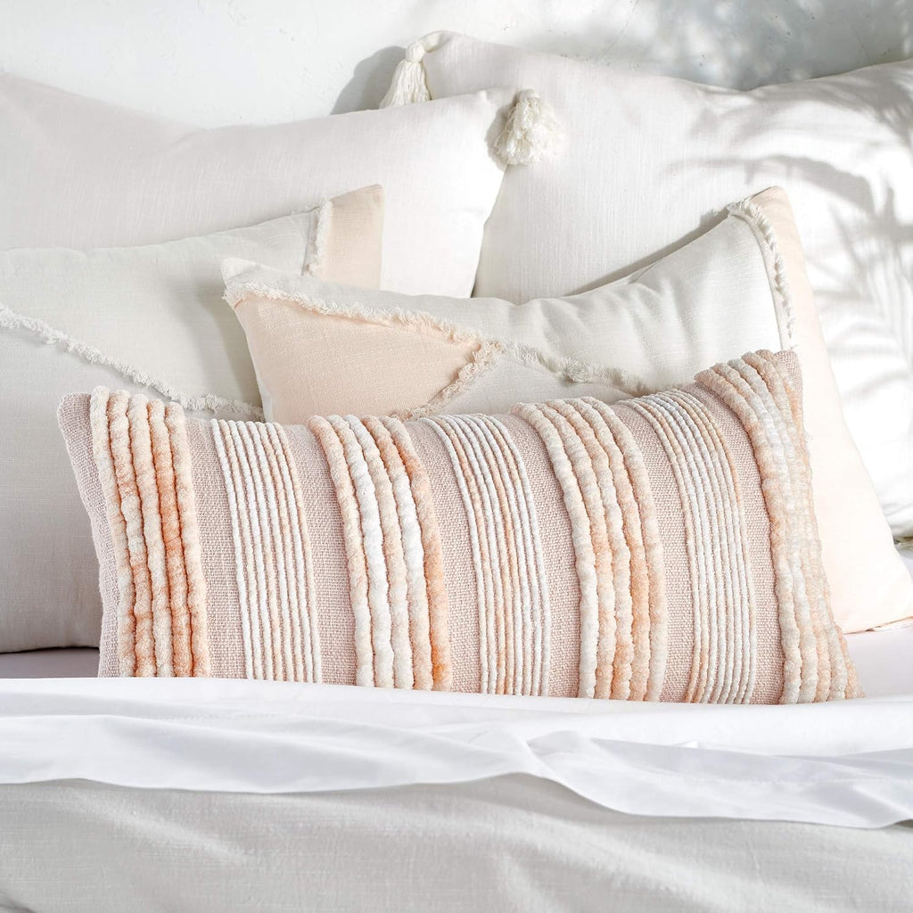 Peri Home 100% Cotton 3-Piece Comforter and Sham Set (Multi Colorblock Fringe, King)