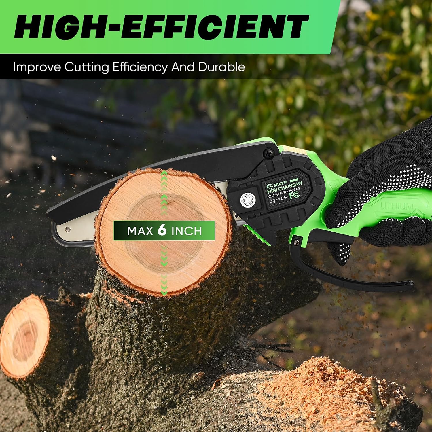 Saker Combo: 6 - Inch Upgraded Mini Cordless Chainsaw + 22V Cordless Electric Garden Tiller Cultivator - Your Ultimate Gardening Set