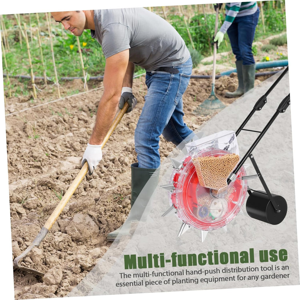 Happyyami Hand- for Garden Planting Multi-Functional Manual and Fertilizer Applicator Precision Control for Efficient Sowing of Corn and Soybeans