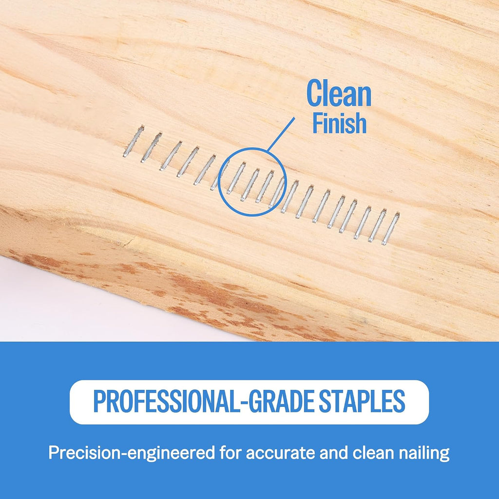meite 71/04 22 Gauge 71 Series 3/8-Inch (9.1 mm) Crown 3/16-Inch (4 mm) Leg Length Galvanized Upholstery Staples for MT7105 Stapler, 10,020 Counts/Box (1 Case - 20 Boxes)