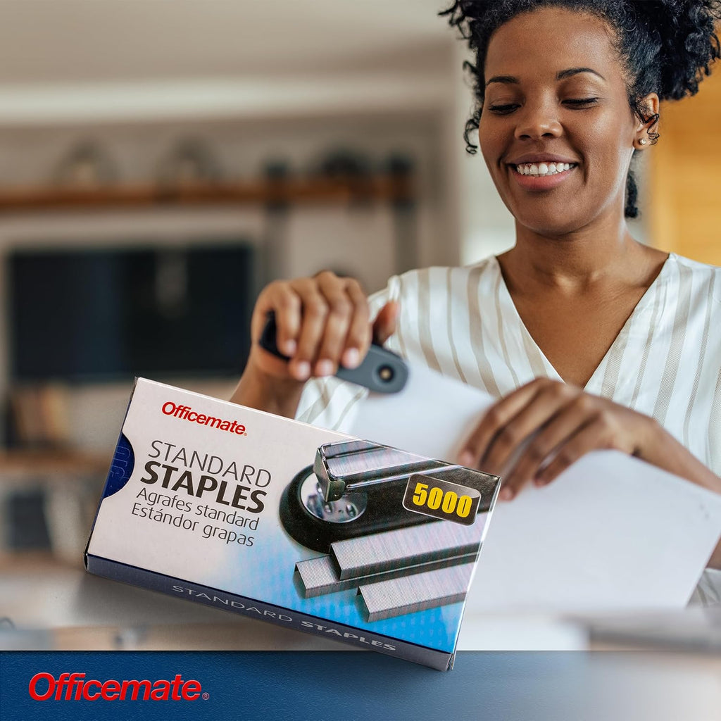 Officemate Standard Staples, 10 Boxes General Purpose Staple (91950) (Pack of 10)
