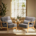 MALOL Accent Chair Set of 2 Grey