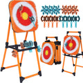 Axe Throwing Game for Backyard - 8 Throwing Axe & 8 Throwing Stars,24' Target,Yard & Outdoor Games for Adults and Family (Orange)