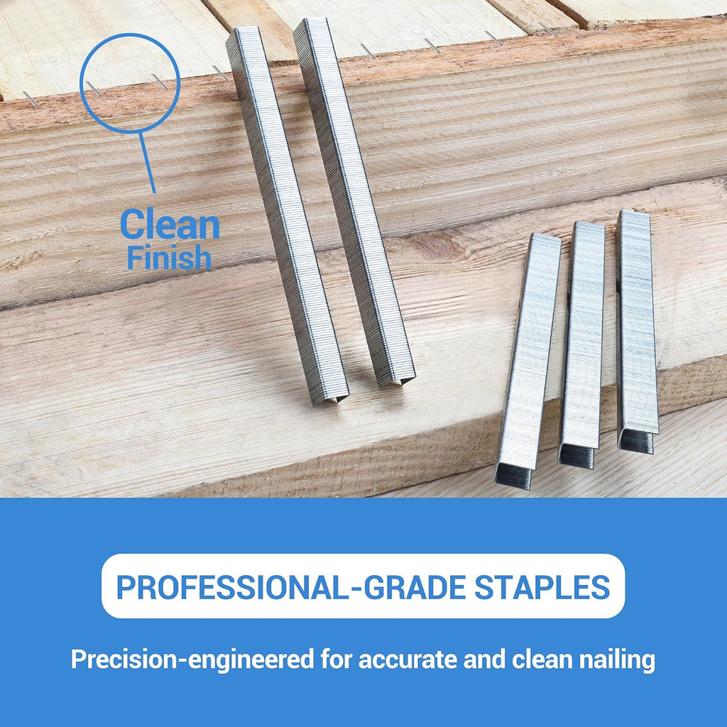 meite 71/10 22 Gauge 71 Series 316 Stainless Steel Upholstery Staples, 3/8-Inch (9.1 mm) Crown 3/8-Inch Length for Fine Wire Stapler Gun and Marine Upholstery (5 Boxes)