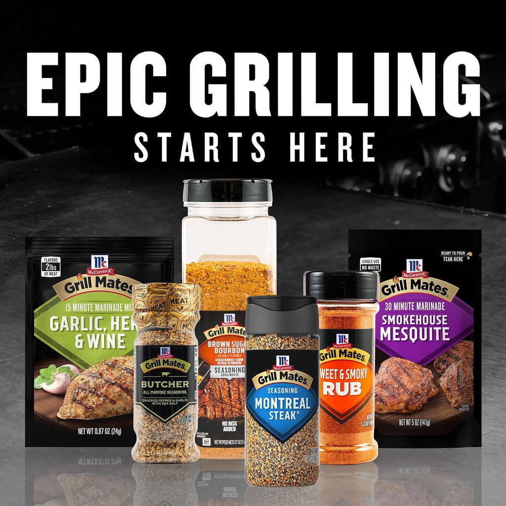 McCormick Grill Mates Brown Sugar Bourbon Seasoning, 27 oz (Pack of 6)
