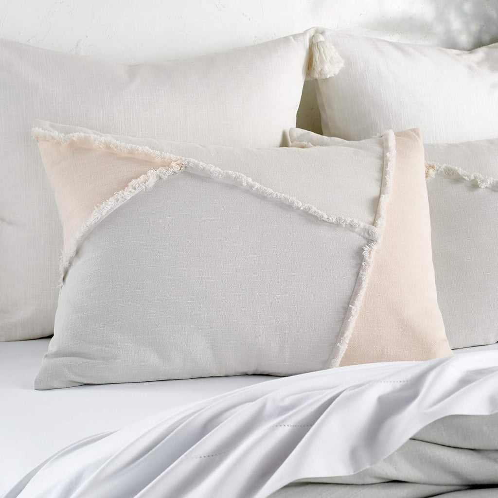 Peri Home 100% Cotton 3-Piece Comforter and Sham Set (Multi Colorblock Fringe, King)