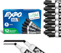 EXPO Dry Erase Markers, Low Odor Ink, Black, Chisel Tip, Whiteboard, Calendar, Organization, Essential Supplies for Office, School, Classroom, Teachers (Pack of 144)