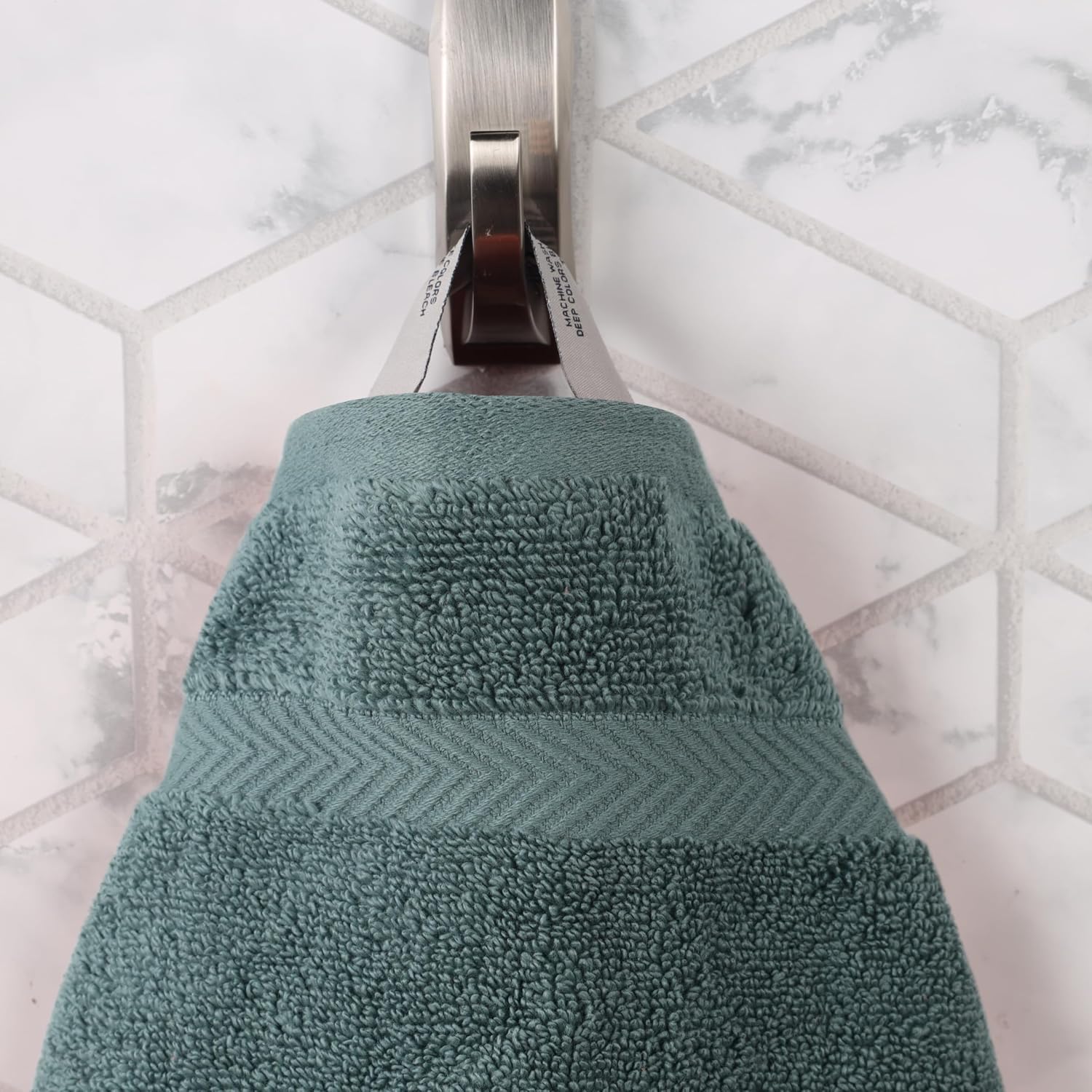 Superior Zero Twist Cotton 12 Piece Assorted Towel Set, Includes 4 Bath, 4 Hand, 4 Washcloth/Face Towels, Quick Dry, Home Essentials, Shower, Spa, Luxury Plush Soft Absorbent Towels, Jade Green