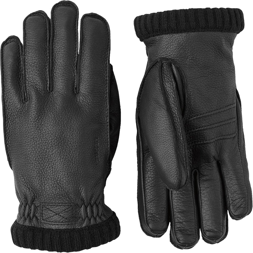 Hestra Deerskin Primaloft Rib Glove, Insulated Leather Glove for Work & Everyday Use