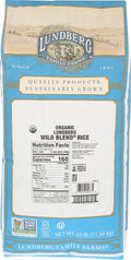 Lundberg Organic Wild Blend Rice, Bulk – Delicious Medley of Black, Brown, Red, & Wild Whole Grains, Kosher Certified, (25 Lb)