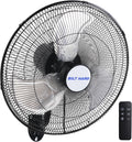BILT HARD 20' 5200 CFM Wall Mounted Fan with Remote Control, 9-Speed Oscillating Wall Fan with DC Motor, High Velocity Whisper-Quiet Industrial Shop Fan for Garage, Warehouse