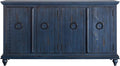 Martin Svensson Home Garden District Rustic Blue Solid Wood 65' TV Stand