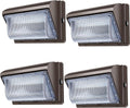 ledmo 120W LED Wall Pack Light 4 Pack Dusk to Dawn with Photocell Outdoor Commercial Industrial Lights 840W HPS HID Equivalent 5000K Security Flood Lighting for Buildings,Warehouse, Parking,Yard