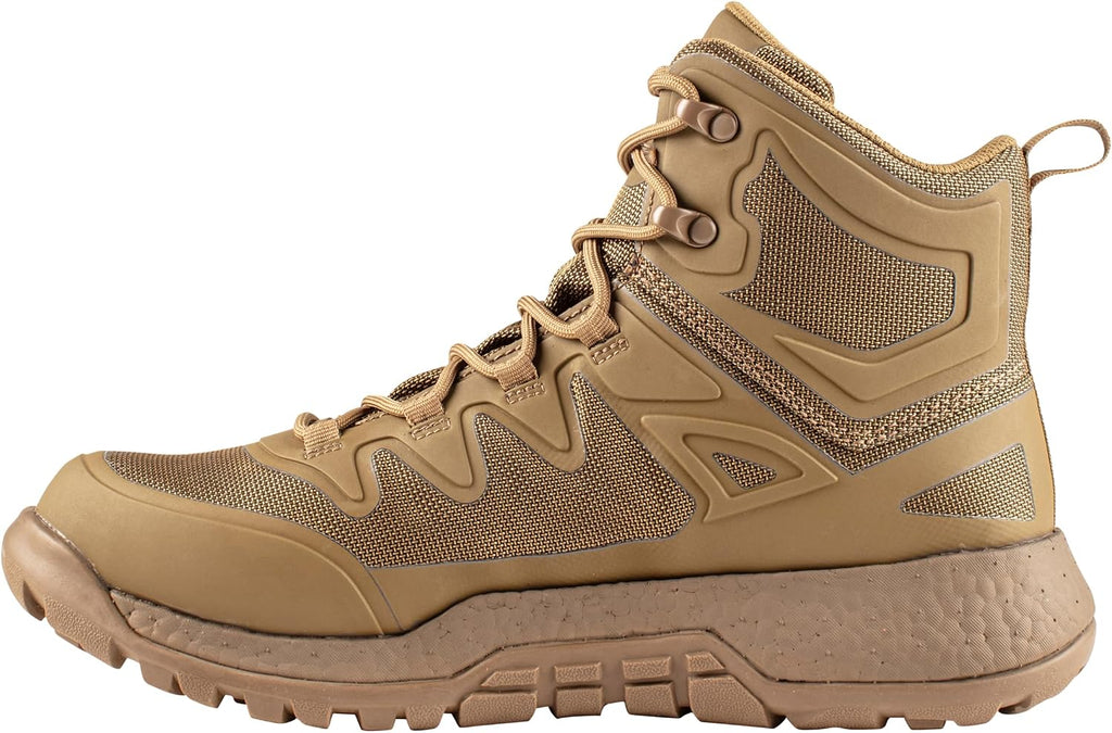 Belleville AMRAP Vapor BV970Z WP T Mid-Cut Boot - Waterproof Work Boots for Men - Slip-Resistant Tactical Shoes for Men - Traction Rubber Outsole - Combat Boot Form - Flat Heel Design