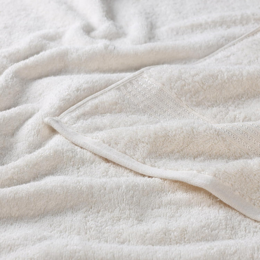 Superior Egyptian Cotton 12-Piece Towel Set, Assorted Towels for Home Bathroom, Guest Bath Decor Essentials, Includes 4 Bath, 4 Hand, 4 Face Towels/Washcloths, Quick Dry, Absorbent - Ivory