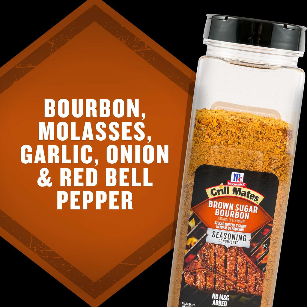 McCormick Grill Mates Brown Sugar Bourbon Seasoning, 27 oz (Pack of 6)