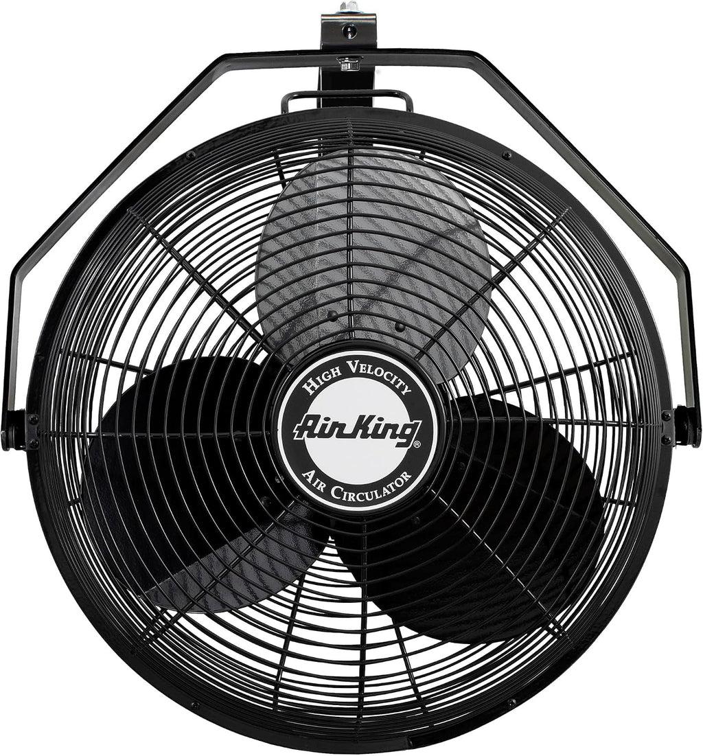 Air King 9518 18-Inch Industrial Grade Wall Mount Fan, 1/6-Horsepower,Black