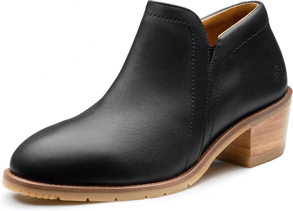 Xena Workwear Gravity Steel Toe Women's Work Shoes, Stylish Ankle Bootie, Slip Resistant, ASTM F2413 Certified, Leather
