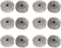 3600 Count 2in 15 Degree Coils 0.09in Ring Handle 304 Stainless Steel Wall Nail for Cement Board Siding