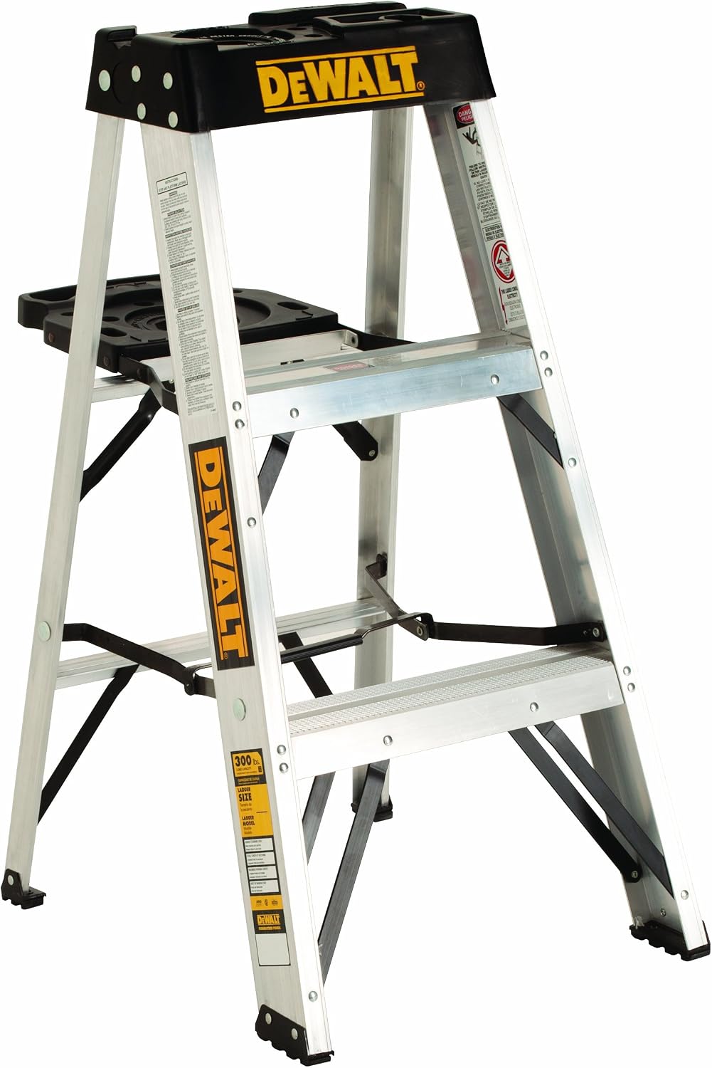DeWalt 3-Foot Aluminum Step Ladder, 300-Pound Load Capacity, Type IA, DXL2010-03