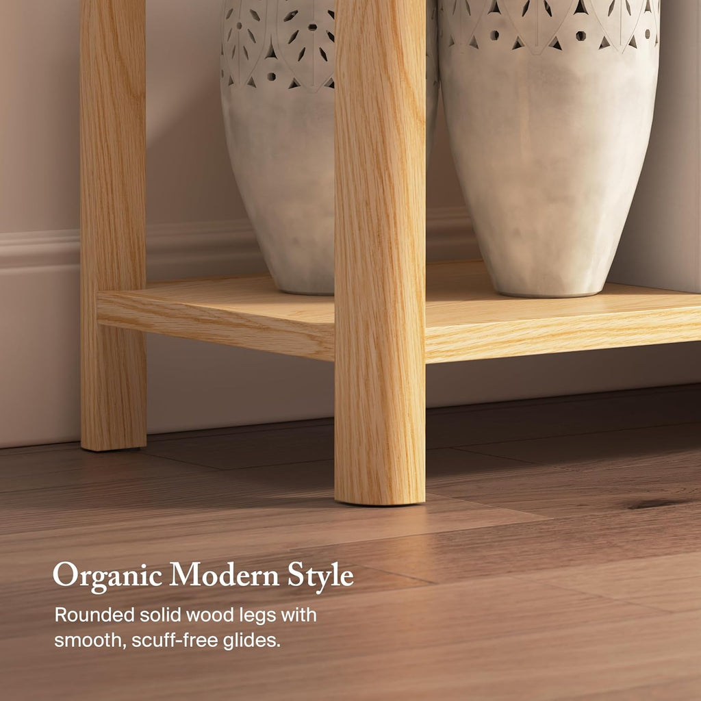Bush Home Vera Console Table, Living Room or Entryway Furniture, Vera Collection, Natural White Oak