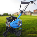 Tiller Cultivator Gas Powered, 4-Cycle Engine,Tiller for Gardening, EPA-Compliant Cordless Design—Perfect for Soil prep, cultivators, and Lawn & Garden tasks.