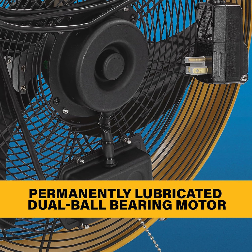 CAT fans - 18'-Blade Indoor/Outdoor IPX4 Weatherproof High-Velocity Wall Mounted Shroud Fan, 4,000 CFM, 3-Speed - For Industrial, Commercial, & Residential Use, cETL Certified (HVOD-18S-NG)