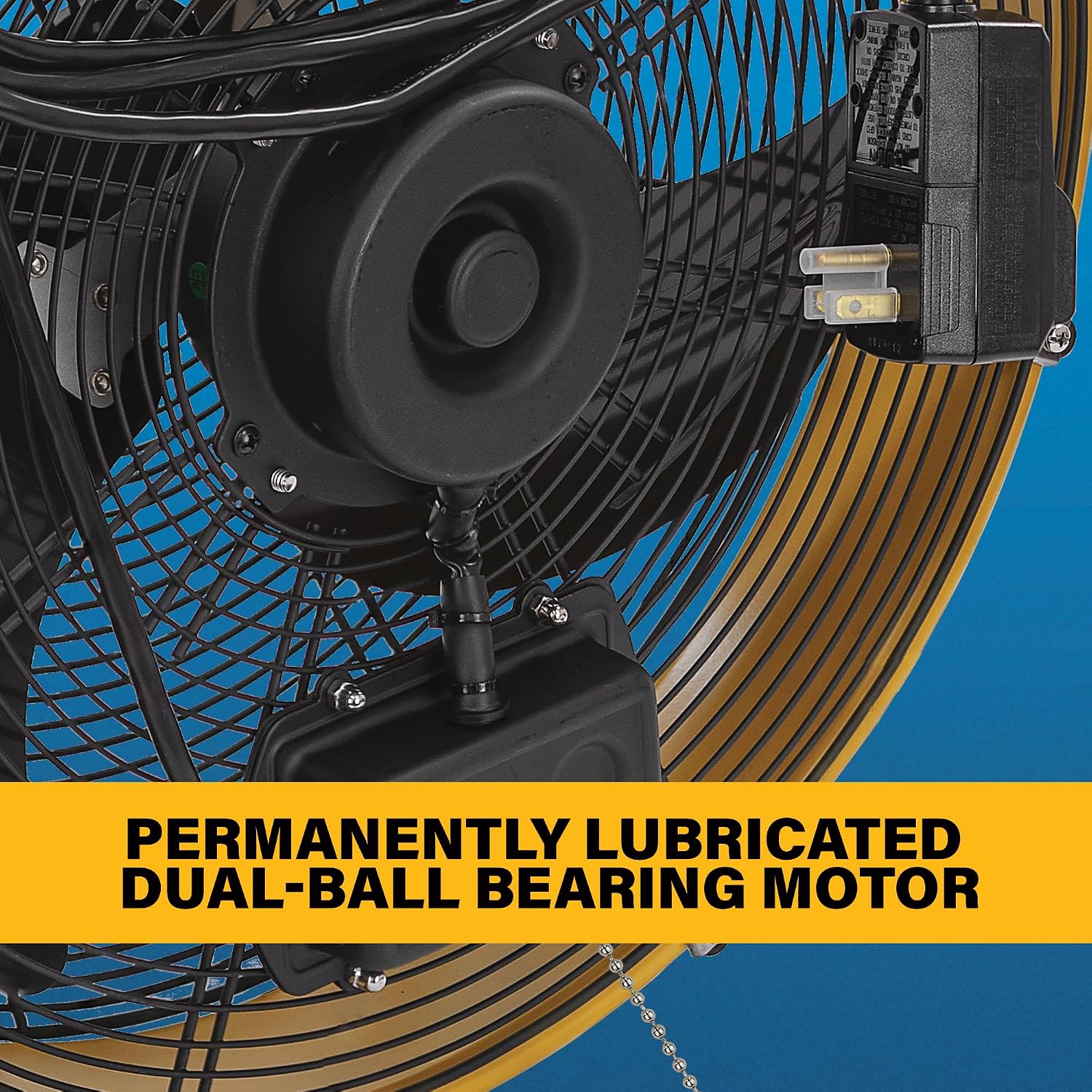 CAT fans - 18'-Blade Indoor/Outdoor IPX4 Weatherproof High-Velocity Wall Mounted Shroud Fan, 4,000 CFM, 3-Speed - For Industrial, Commercial, & Residential Use, cETL Certified (HVOD-18S-NG)