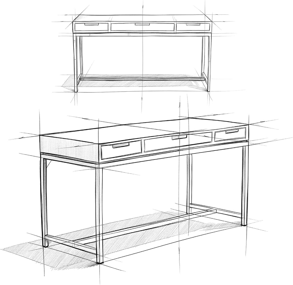 SIMPLIHOME Banting Desk - 60 Inch Wide Solid Wood and Metal Writing Desk in Medium Saddle Brown, Modern Industrial Home Office Computer Table for Study with 2 Drawers and Flip-Down Keyboard Tray