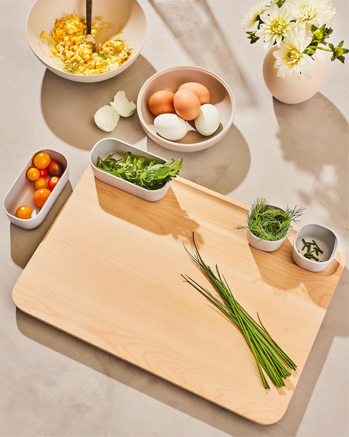 Caraway Cutting Board - Large (17 x 12') - Double Sided Wood Cutting Board - Made From FSC-Certified Wood - Food-Safe Mineral Oil & Wax Finish