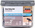 Simpson Strong-Tie T6SND1 Wood Siding Nail 2 in. x .092 in. Type 316 Stainless Steel (1 lb.) (Pack of 10)