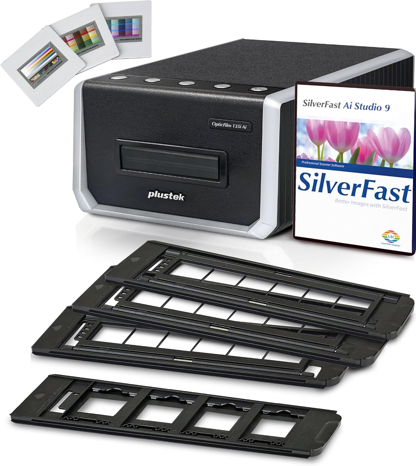 Plustek OpticFilm 135i Ai + 35mm Film Strip Holder x2