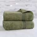 Superior Egyptian Cotton Bath Sheet Set, Oversized Towels for Home Bathroom, Master, Guest Bath, Decor Essentials, Quick Dry, Absorbent, Large Body Towel, Spa, Hotel, Resort, Set of 2, Forest Green
