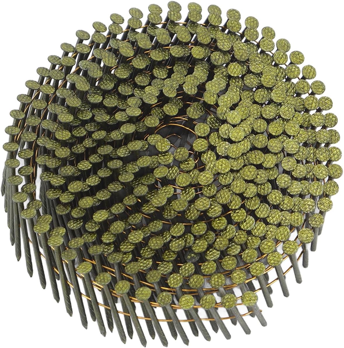 Omabeta 40 Rolls 16000 Counts 15 Degree Wire Coil Siding Nails Steel Thread Coil Nails for Cladding Pallet Construction Roofing Fencing