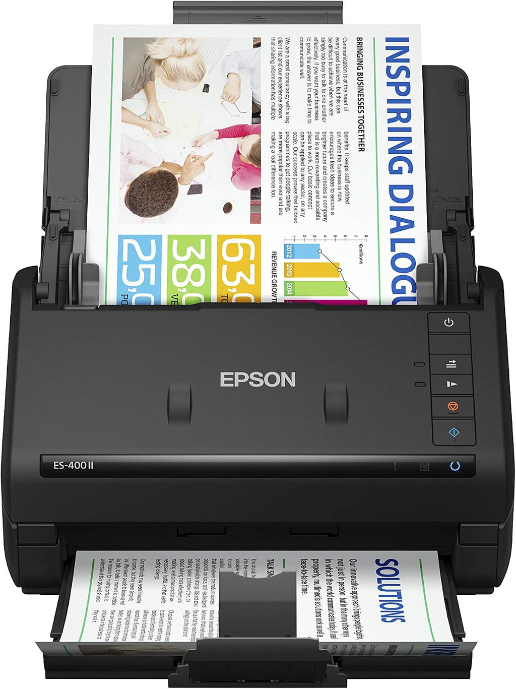 Epson Workforce ES-500W II Wireless Color Duplex Desktop Document Scanner for PC and Mac & Workforce ES-400 II Color Duplex Desktop Document Scanner for PC and Mac