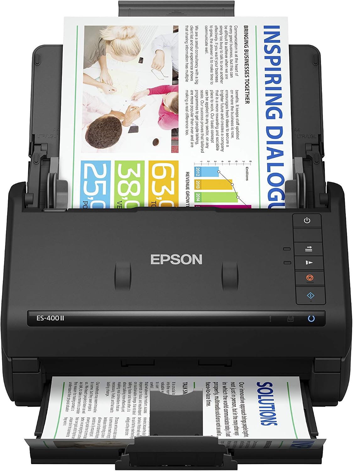 Epson Workforce ES-500W II Wireless Color Duplex Desktop Document Scanner for PC and Mac & Workforce ES-400 II Color Duplex Desktop Document Scanner for PC and Mac