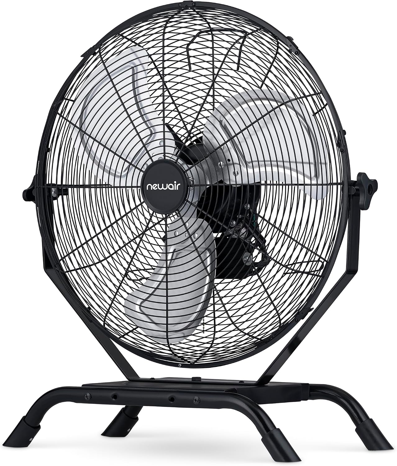 NewAir 20' High Velocity Outdoor Fan, Heavy Duty Waterproof 2-in-1 Floor Stand or Wall Mount Fan, Adjustable Tilt and 3 Speeds up to 4650 CFM | Wall Fan or Garage Fan for Indoor, Patio, Gym or Porch