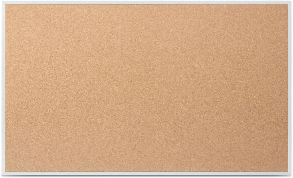 Staples Cork Bulletin Board, 5 x 3 Feet, Aluminum Frame, Vertical or Horizontal Mount, Self-Healing Surface