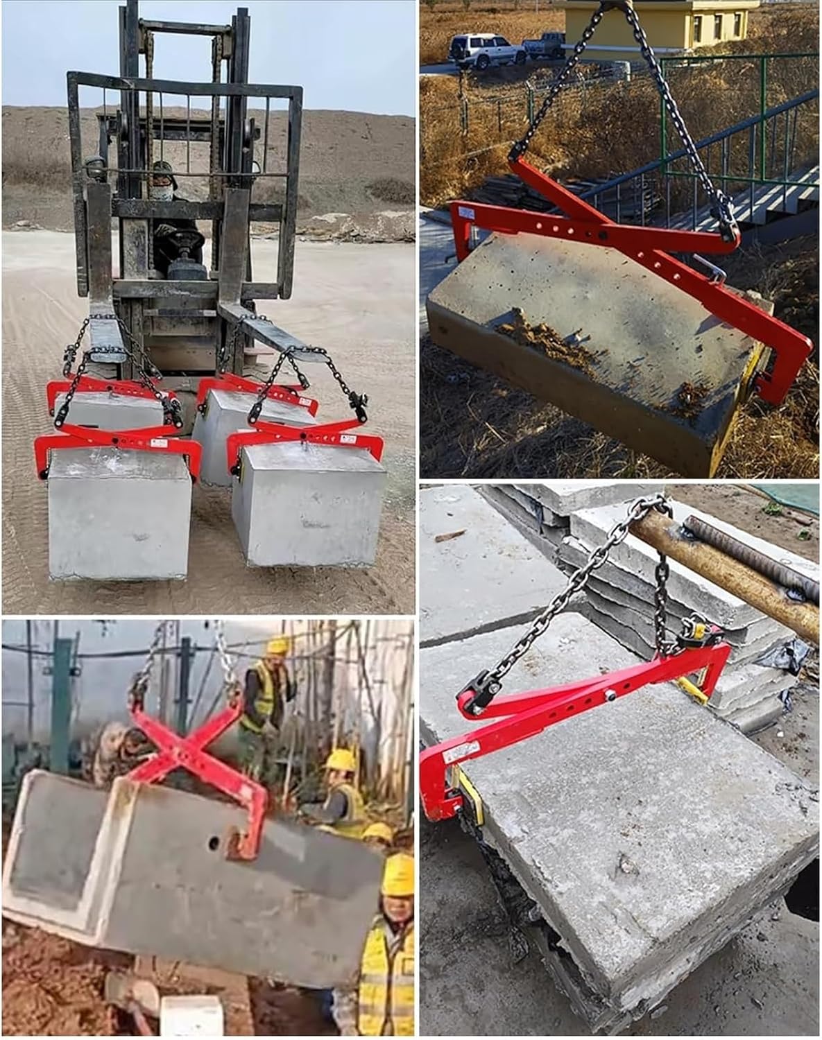 Scissor Granite Slab Lifting Clamp-with Chain, 30 40 50 60 70 80 90Cm Wide Opening/Stone Lifting Clamp Heavy Duty, 772lbs/1102lb/2480lb/2866lb Load Capacity(42-108cm(16.5-42.5in))