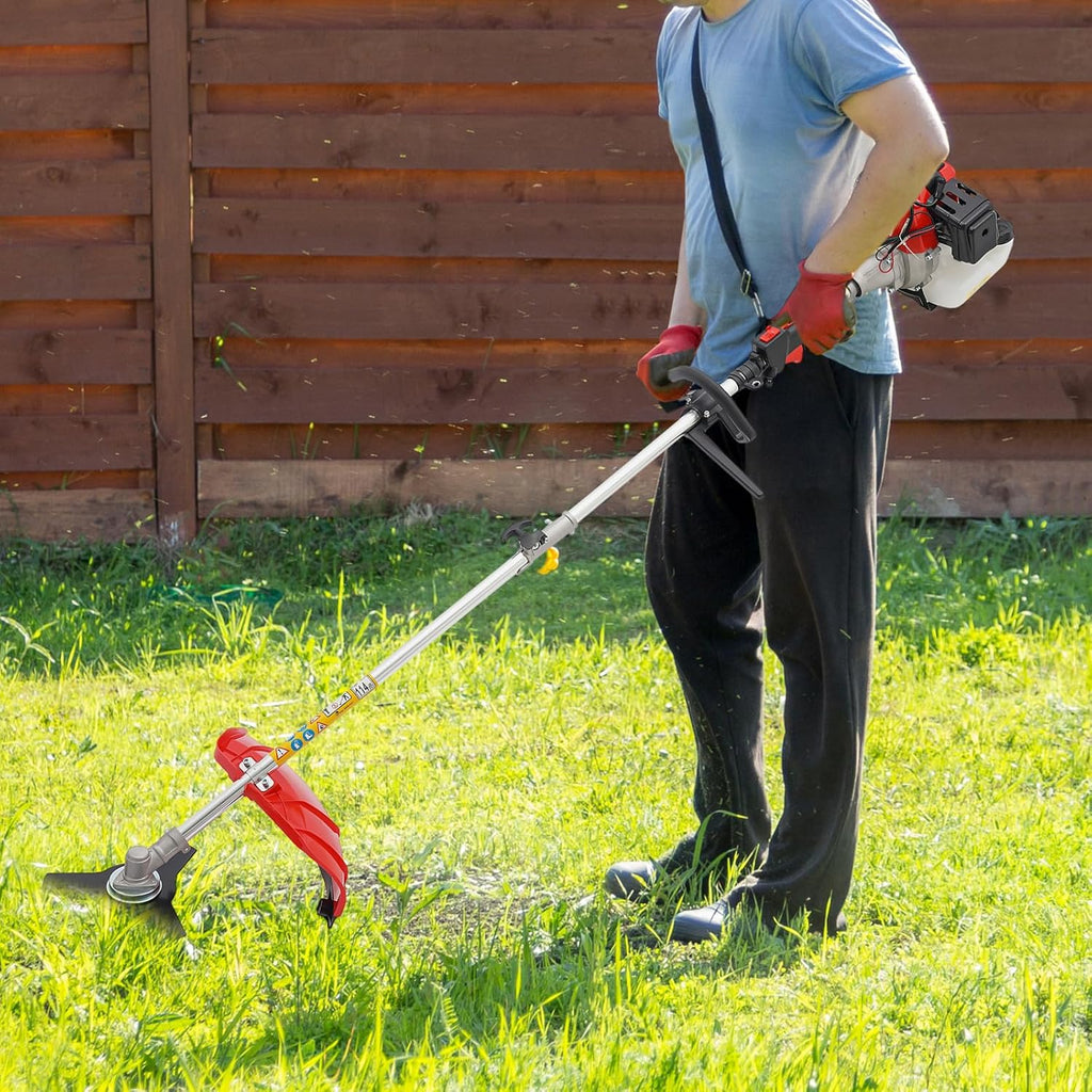 2-Stroke 53CC Gas Powered Tiller Cultivator Garden Yard Rototiller Tilling Tool, Multi-Functional Gas Tiller- Ideal for Garden, Lawn, Soil Cultivation, Weed & Digging