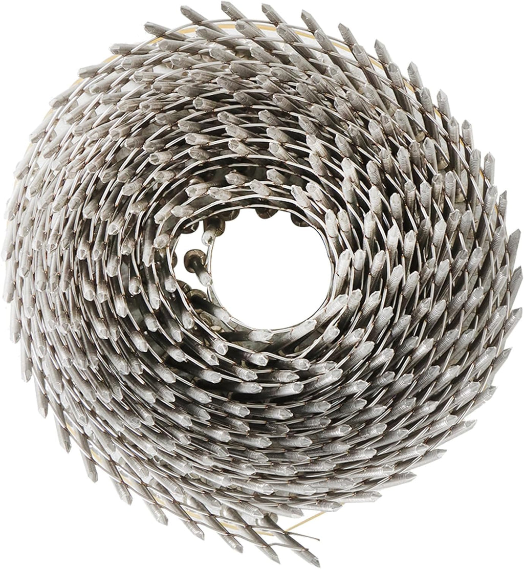 3600Pcs 15 Degree 2 Inch x .090-Inch 304 Stainless Steel Siding Nails Fit for Wood Board or Fence Applications