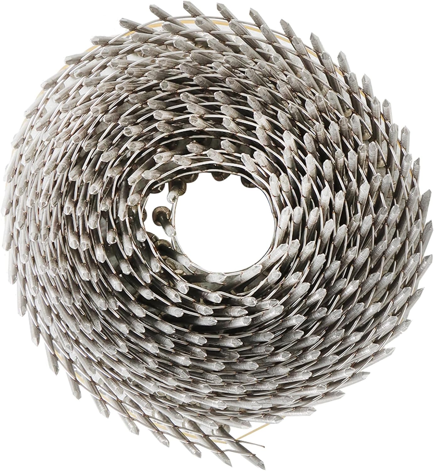 3600Pcs 15 Degree 2 Inch x .090-Inch 304 Stainless Steel Siding Nails Fit for Wood Board or Fence Applications