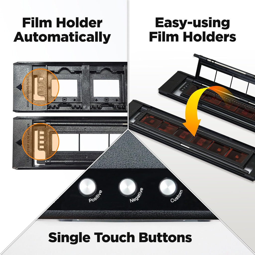 Plustek OpticFilm 135i Ai + 35mm Film Strip Holder x2
