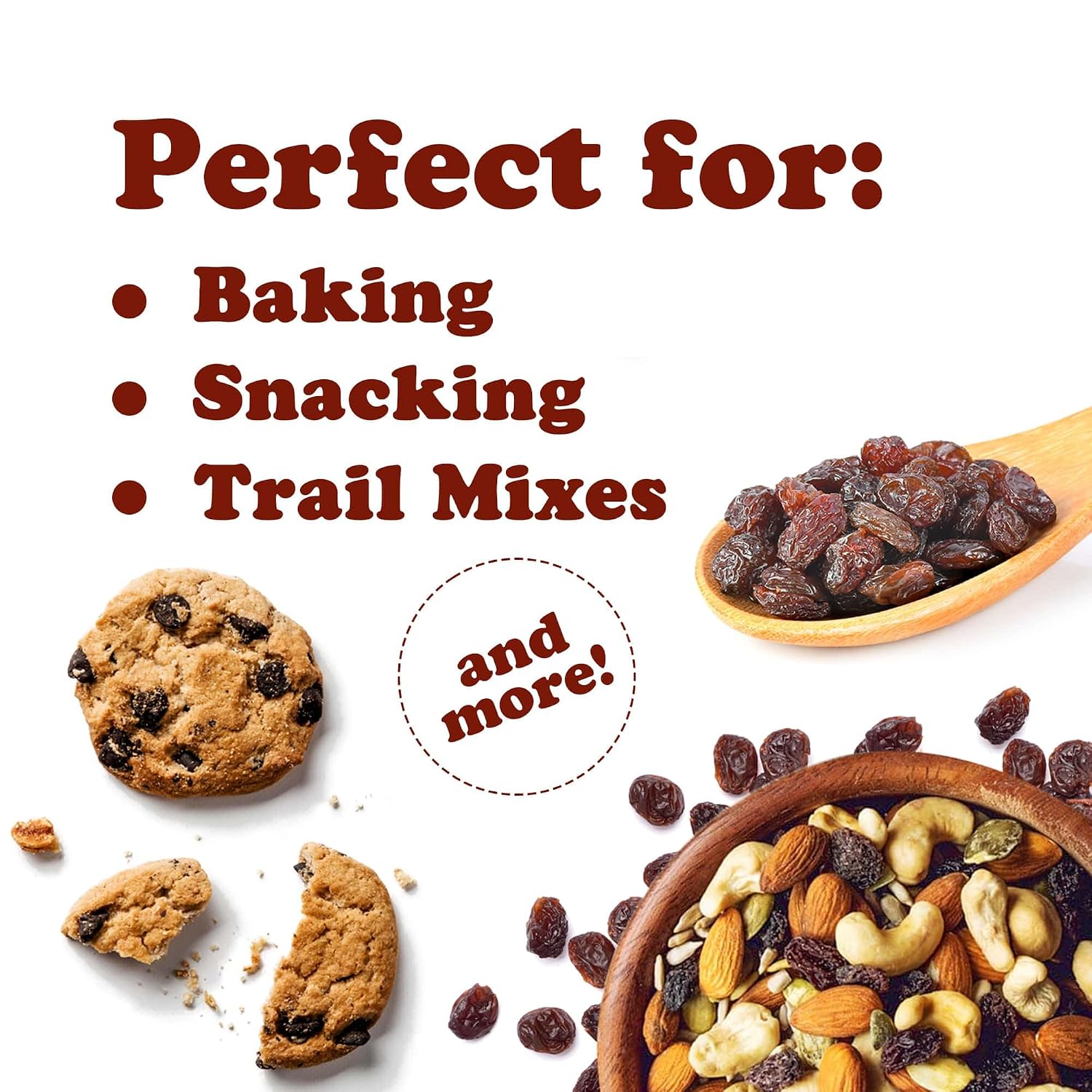 Food to Live Sultana Raisins, 16 Pounds – Natural Dried Grapes for Baking, Snacking, and Trail Mixes.Vegan, Bulk. No Sugar Added, Unsulfured, Lightly Coated with Sunflower Oil. Perfect Pantry Staple