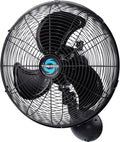 Tornado 16' Pro Series Waterproof Outdoor Oscillating Wall Mount Fan – Heavy-Duty High Velocity Metal Fan for Patio, Industrial, Commercial, Residential & Greenhouse – UL Safety Listed