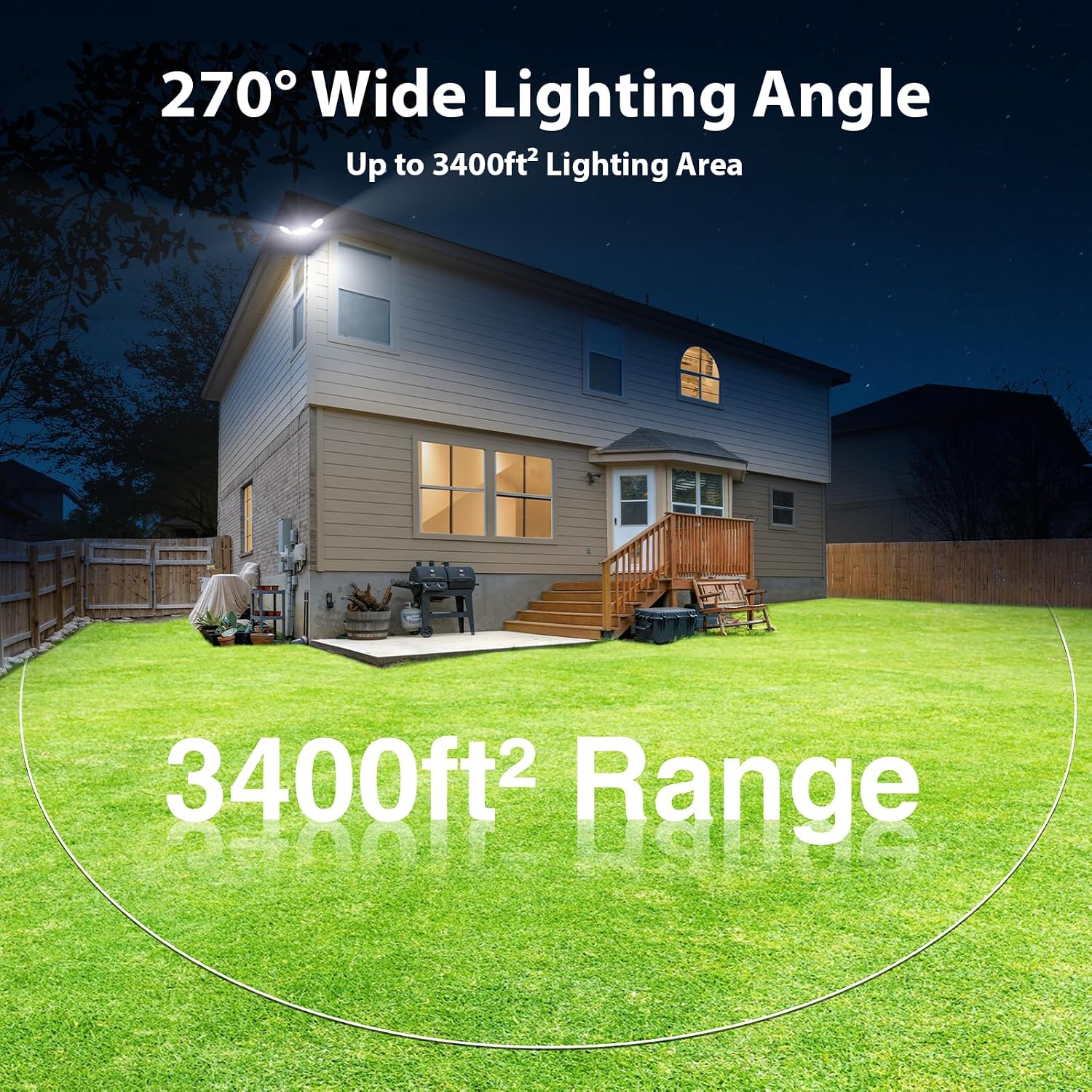 200W Flood Lights Outdoor, 20000LM LED Flood Lights, Switch Controlled Wired Security Outside Lights for House Waterproof IP65, 6500K Outdoor Led Lights for Yard, Garage, Backyard