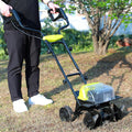 Garden Rototiller, Cordless Tiller Cultivator with Dual-Assist Wheel, Full Gear Drive, Dual Lithium Battery Life, Powerful Soil Cultivator for Orchard Vegetable Patch
